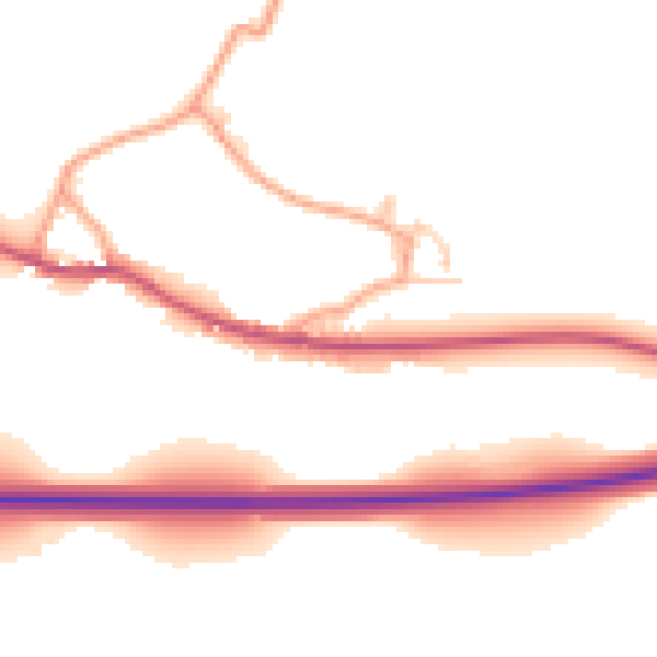 Daytime road noise heatmap for SO24 0AR