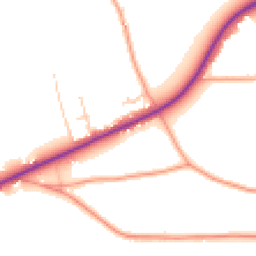 Daytime road noise heatmap for SO24 0BJ