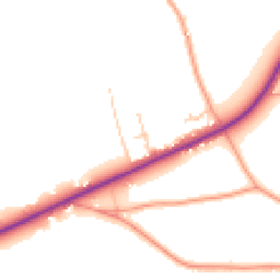 Daytime road noise heatmap for SO24 0BN