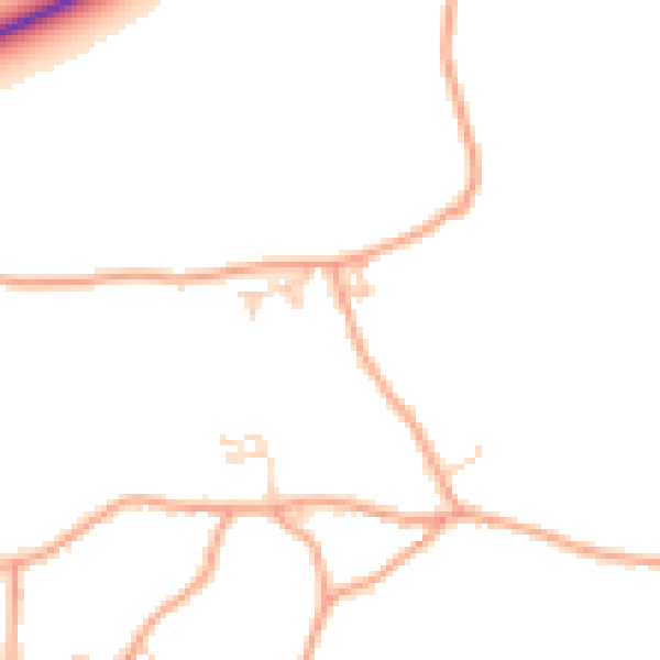 Daytime road noise heatmap for SO24 0DL