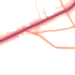 Daytime road noise heatmap for SO24 0EE