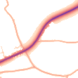 Daytime road noise heatmap for SO24 0FG