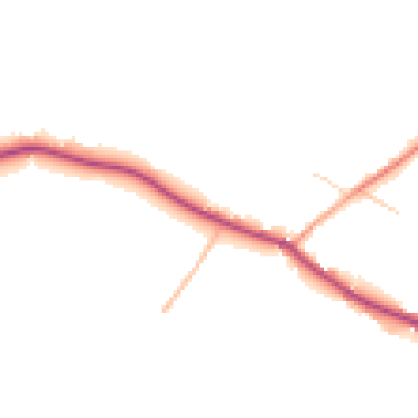 Daytime road noise heatmap for SO24 0JU