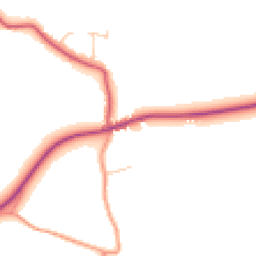 Daytime road noise heatmap for SO24 0NH