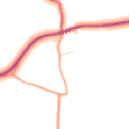Daytime road noise heatmap for SO24 0NJ