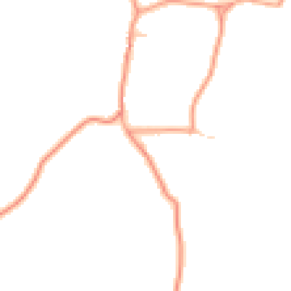Daytime road noise heatmap for SO24 0NW