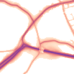 Daytime road noise heatmap for SO24 0QR