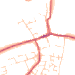 Daytime road noise heatmap for SO24 9AU
