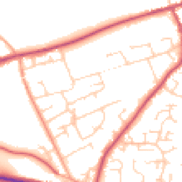 Daytime road noise heatmap for SO24 9HJ