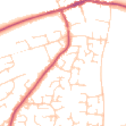 Daytime road noise heatmap for SO24 9JY