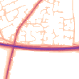 Daytime road noise heatmap for SO24 9PJ