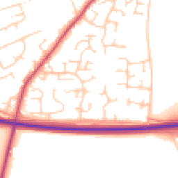 Daytime road noise heatmap for SO24 9PQ