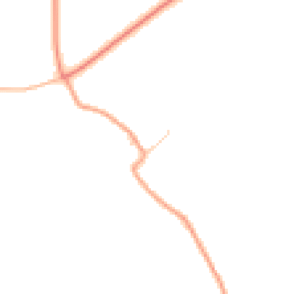 Daytime road noise heatmap for SO24 9SA