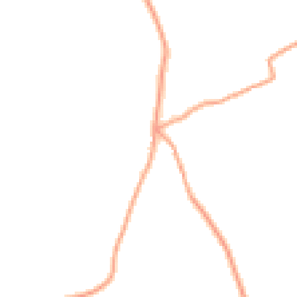 Daytime road noise heatmap for SO24 9SW