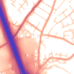 Daytime road noise heatmap for SO30 0AL