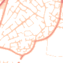 Daytime road noise heatmap for SO30 0AP