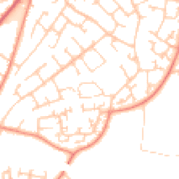 Daytime road noise heatmap for SO30 0AQ