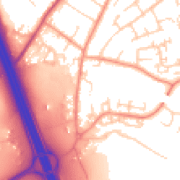 Daytime road noise heatmap for SO30 0AR