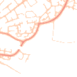 Daytime road noise heatmap for SO30 0AU