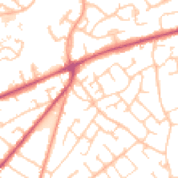 Daytime road noise heatmap for SO30 0BJ