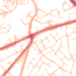 Daytime road noise heatmap for SO30 0BL