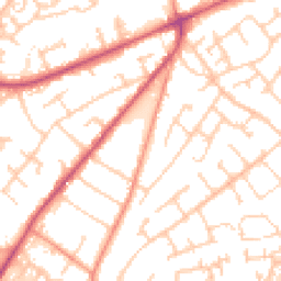 Daytime road noise heatmap for SO30 0BN