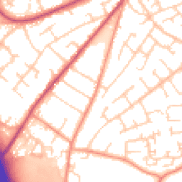 Daytime road noise heatmap for SO30 0BW