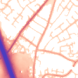 Daytime road noise heatmap for SO30 0BY