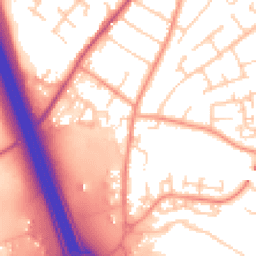 Daytime road noise heatmap for SO30 0BZ
