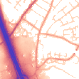 Daytime road noise heatmap for SO30 0DA