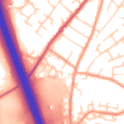 Daytime road noise heatmap for SO30 0DB