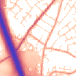 Daytime road noise heatmap for SO30 0DD