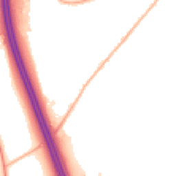 Night-time road noise heatmap for SO30 0DE