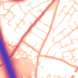 Daytime road noise heatmap for SO30 0DH