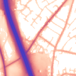 Daytime road noise heatmap for SO30 0DR