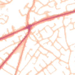 Daytime road noise heatmap for SO30 0DS