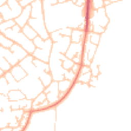 Daytime road noise heatmap for SO30 0FF