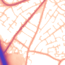 Daytime road noise heatmap for SO30 0FJ