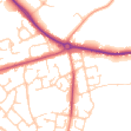 Daytime road noise heatmap for SO30 0FW