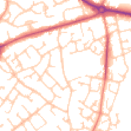 Daytime road noise heatmap for SO30 0GG