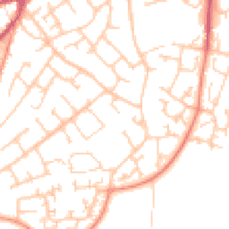 Daytime road noise heatmap for SO30 0JJ