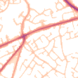 Daytime road noise heatmap for SO30 0JS