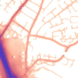 Daytime road noise heatmap for SO30 0LB