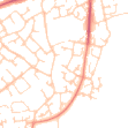 Daytime road noise heatmap for SO30 0PF