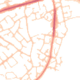 Daytime road noise heatmap for SO30 0PJ