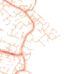 Daytime road noise heatmap for SO30 2AX