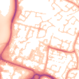 Daytime road noise heatmap for SO30 2AZ