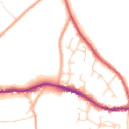 Daytime road noise heatmap for SO30 2DZ