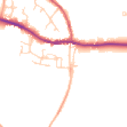Daytime road noise heatmap for SO30 2EL