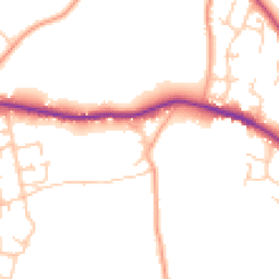 Daytime road noise heatmap for SO30 2ET